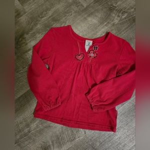 Girls Healthtex Long Sleeve Top with embroidery. Size 6
